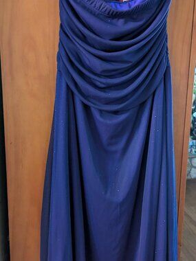 Ruby Rox Purple Sparkle Strapless Dress Size 14